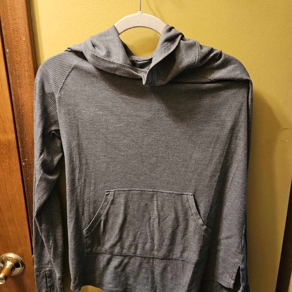 Cuddl Duds Gray Crewneck Hoodie Top